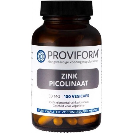 Proviform Zink Picolinaat 30 mg - 100 capsules - Voedingssupplement