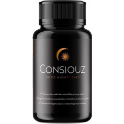 Consiouz Goodnight Caps ® - Beter slapen - Slaap - Supplementen - Magnesium Tauraat - Melatonine - 100% natuurlijk