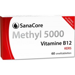 SanaCore Methyl 5000 - Actieve Vitamine B12 - 60 zuigtabletten - Methylcobalamine