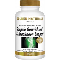 Golden Naturals Soepele Gewrichten & Kraakbeen Support (180 tabletten)