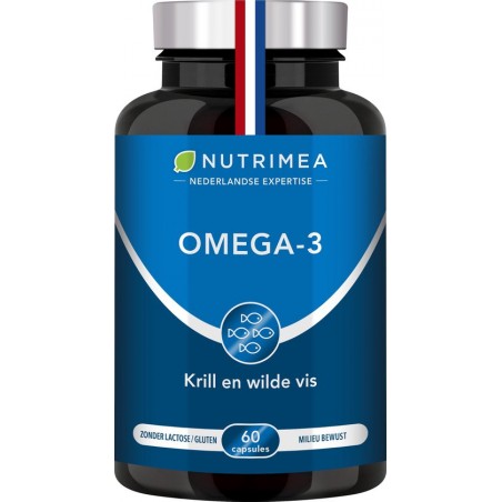 OMEGA 3 • KRILL • Visolie • Hoge Concentratie Omega 3 • NUTRIMEA • 60 capsules