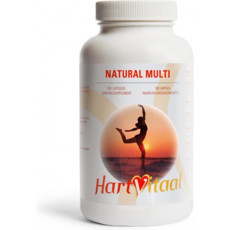 HartVitaal - Natuurlijke Multi - Een uniek multivitamine-supplement, vol met écht natuurlijke vitamines - 90 caps