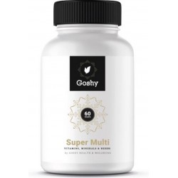 Goshy - Super Multi - Vitaminen & Mineralen - Tegen vermoeidheid - Vegetarische - 60 Veggi caps - Voedingsupplement