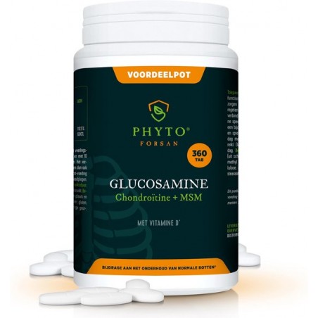 Glucosamine Chondroitine en MSM maxiverpakking 360 tabletten