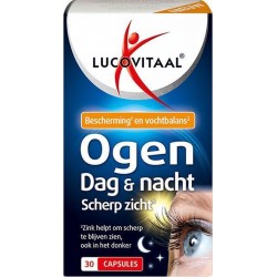 Lucovitaal - Ogen Dag & Nacht Scherp Zicht - 30 capsules - Voedingssupplementen