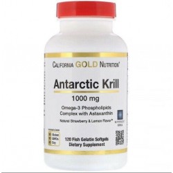 Krill olie, Antarctic, 1000 mg, 120 softgels, California Gold Nutrition
