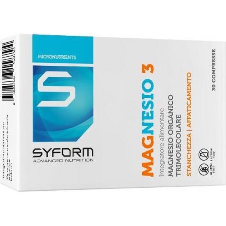 Syform Magnesio 3 - Magnesiumcitraat, glycerofosfaat en bisglycinaat