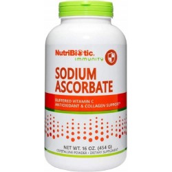 Sodium Ascorbate  (Gebufferde Vitamine C), 454 gram, NutriBiotic