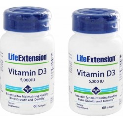 Vitamin D3 5000 IU, 2-pack