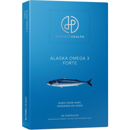 Perfect Health | Alaska Omega 3 Forte | 30 stuks | Hoogste dosering werkzame stoffen EPA en DHA