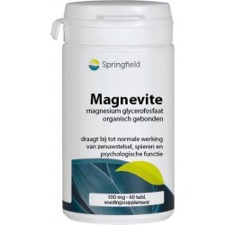 Springfield Voedingssupplementen Magnevite magnesium glycerofosfaat 100mg