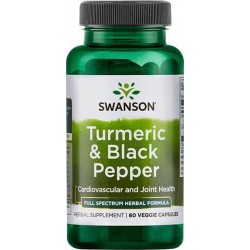 Swanson Health Full Spectrum Turmeric & Black Pepper - 60 capsules