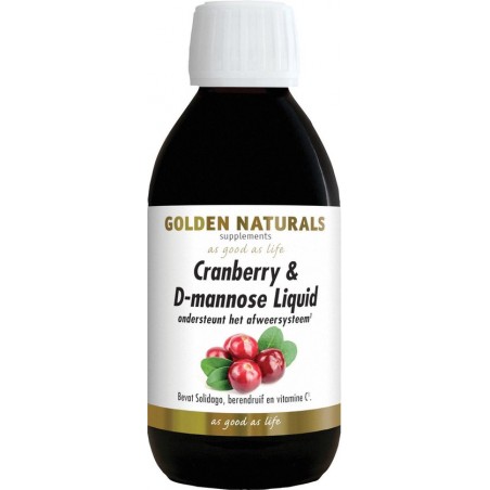 Golden Naturals Cranberry & D-mannose Liquid (250 milliliter)