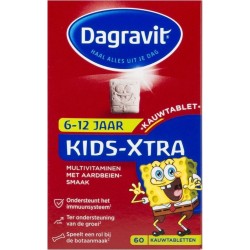 Dagravit Kids-Xtra 6-12 jaar Multivitaminen Voedingssupplement - 60 Kauwtabletten