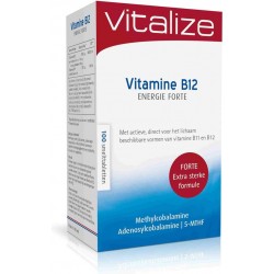 Vitalize Vitamine B12 Foliumzuur Energie Forte - 100 Smelttabletten