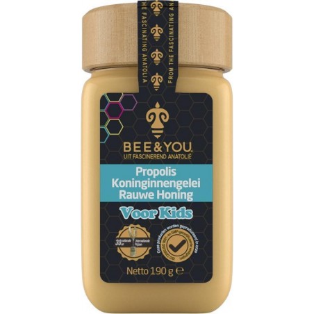 Bee&You Propolis Koninginnegelei | Rauw Honing voor kinderen