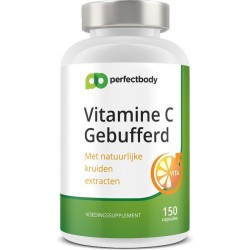 Ester-C (gebufferde Vitamine C) Pillen - 150 Vcaps - PerfectBody.nl