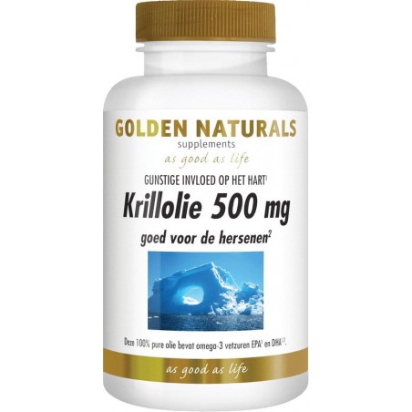 Golden Naturals Krillolie 500 mg (60 softgel capsules)