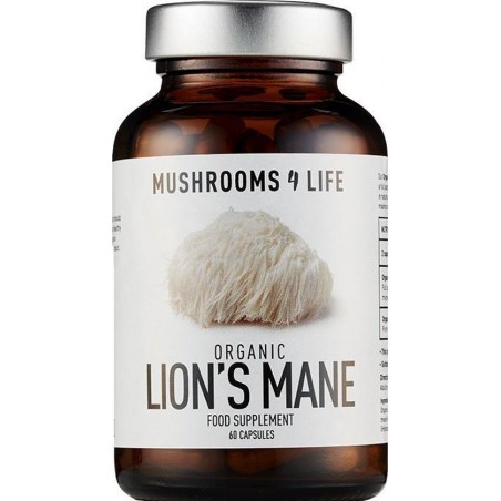 Mushrooms4Life / Lion’s Mane Organische Paddenstoel Biologisch – 60 caps