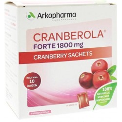 Cranberola Kuur - Cranberry + OPC C 10-dagen kuur - 20 sachets - Voedingssupplement