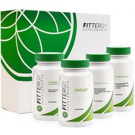 Weerstandspakket - Fittergy - Resveratrol - Vitamine C - Vitamine D - Cell Shield antioxidanten complex