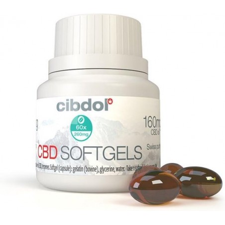Cibdol CBD Softgel Capsules 4% (60 caps)