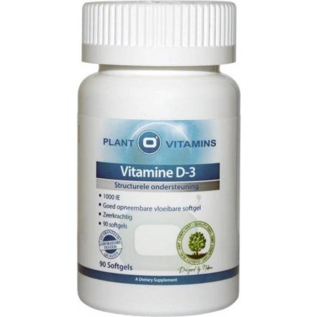 Vitamine D3 90 Softgels Plantovitamins