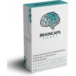 Braincaps Boost - Hyperfocus & Alert – 100% Natuurlijke energie boost - 120 caps
