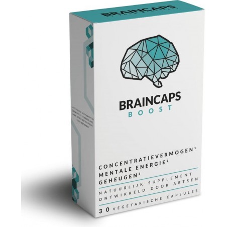 Braincaps Boost - Hyperfocus & Alert – 100% Natuurlijke energie boost - 120 caps