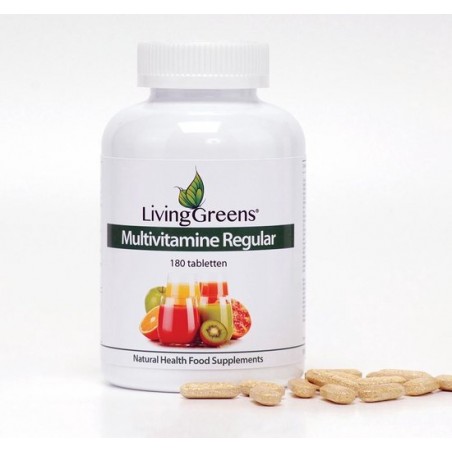 LivingGreens Multi Regular vitaminen en mineralen 180 tabletten, multi,multi vitaminen, multi vitamines