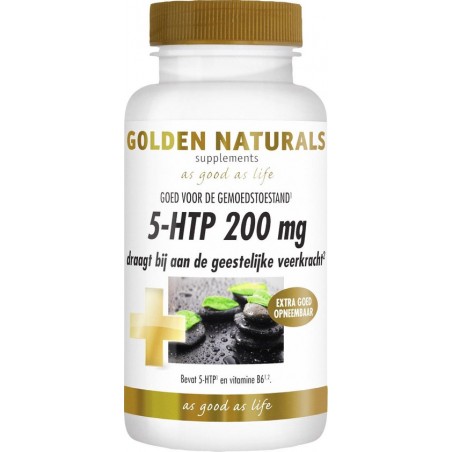 Golden Naturals 5-HTP 200 mg (30 vegetarische capsules)