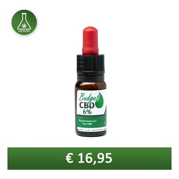 BudgetCBD olie RAW 6% - 600 mg - 1 x 10 ml