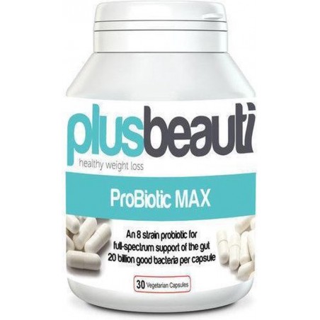 Plus beauty ProBiotic Max - 30 vegetarische capsules - Voedingssupplement - Probiotica