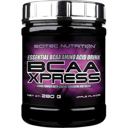 Scitec Nutrition - Bcaa Xpress - Essentiële BCAAs met leucine, isoleucine en valine - 280 g - 40 porties - Apple - Appel