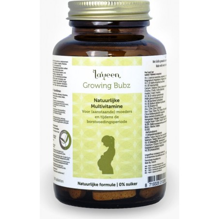 Laveen™ Growing Bubz - Natuurlijke multivitaminen met actieve foliumzuur (folaat) - zwangerschap en borstvoedingsperiode