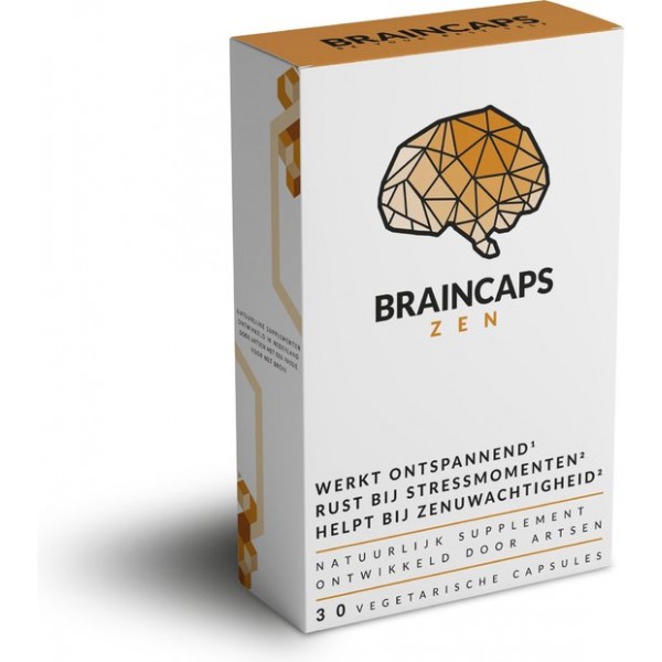 Braincaps Zen - Ontspannend & Rustgevend - 100% natuurlijk - 30 capsules