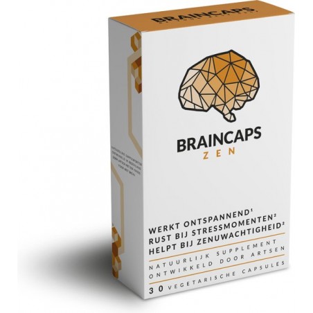 Braincaps Zen - Ontspannend & Rustgevend - 100% natuurlijk - 30 capsules