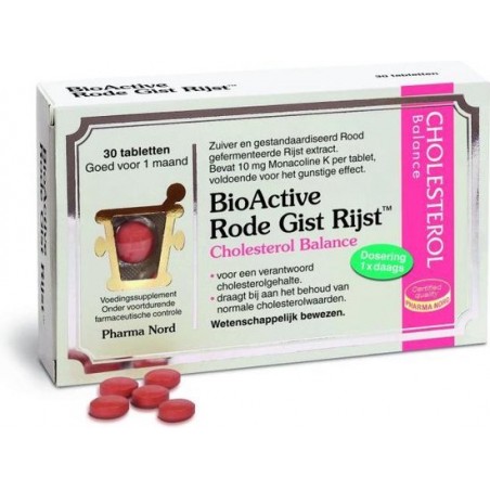 Bioactive rode gist rijst 30 tableten - Voedingssupplement