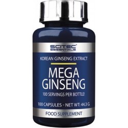 Scitec Nutrition - Scitec Essentials - Mega Ginseng - Korean Ginseng extract - 100 capsules - 100 porties