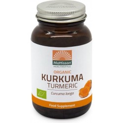 Kurkuma Biologisch 120 capsules - Flesje met 120 capsules