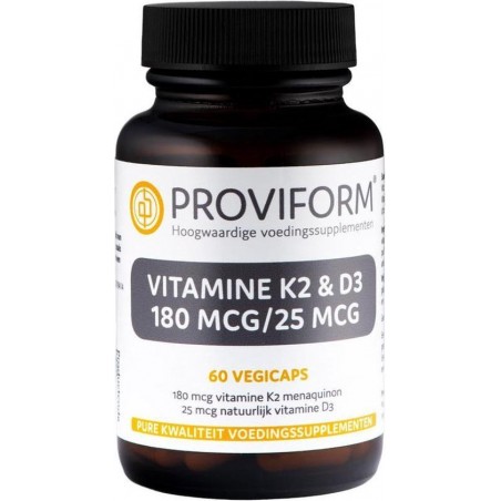 Proviform Vitamine k2 & d3 180 mcg/25 mcg