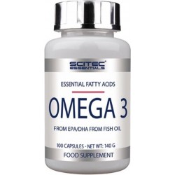 Scitec Nutrition - Scitec Essentials Omega 3 - Essential Fatty Acids - From EPA/DHA van visolie - 100 caps - 50 porties