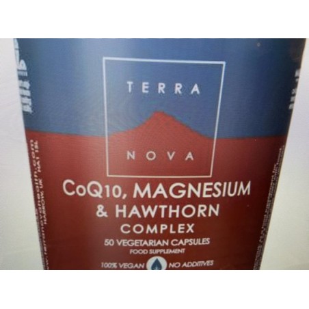 Terranova CoQ10, magnesium & hawthorn complex Inhoud: 50 capsules