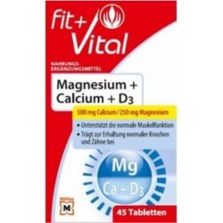Magnesium + Calcium + D3 Tabletten - Magnesium Tabletten -  Vitamine D3 Volwassenen