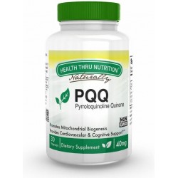 PQQ (as PureQQ™) 40 mg (non-GMO) (30 Vegicaps) - Health Thru Nutrition