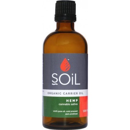 Soil - Biologische Hennepzaad olie - 100 ML - Organic Hemp Oil - Canabis Sativa - Let Op Geen CBD Olie
