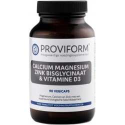 Proviform Calcium magnesium zink bisglycinaat & d3 vegicaps
