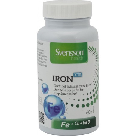 Iron Xtr | 25 mg Ijzer in een capsule | Met vitamine C voor een betere opname van ijzer | 60 Capsules + 30 gratis