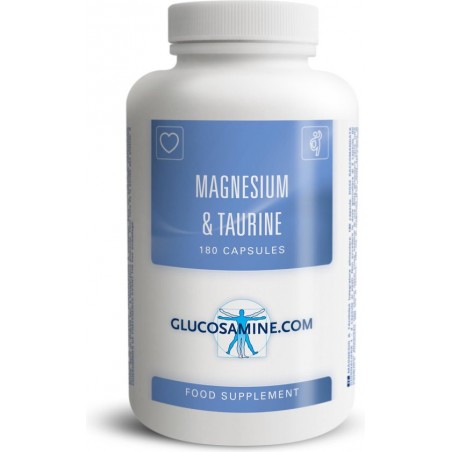 Glucosamine.com - Magnesium & Taurine - zeer voordelige grootverpakking - 180 caps