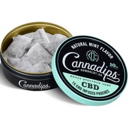 Cannadips CBD olie 16% Natural Mint 10 mg - 15  pouches